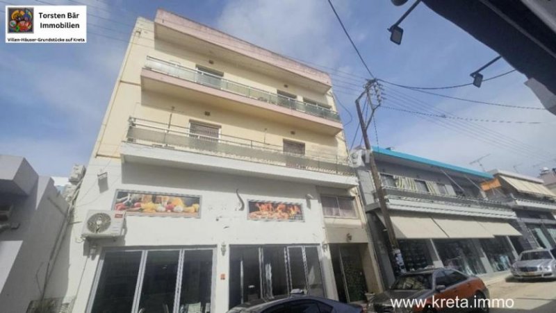 Mires Kreta, Mires, Geschäftshaus im Stadtzentrum m. Ladenlokal u. 2 Wohnungen Gewerbe kaufen